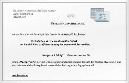 Stellenausschreibung